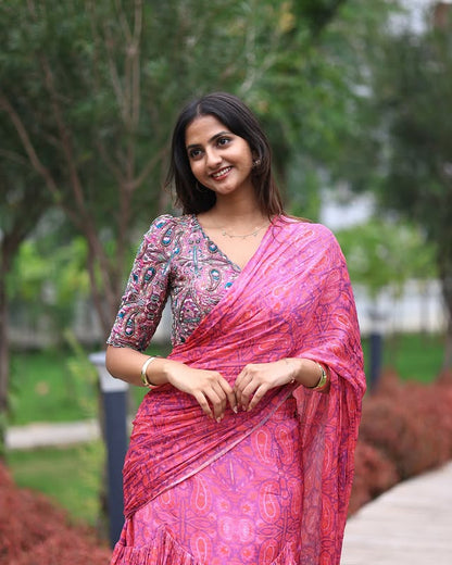 Ocean Whispers – Indigo Cotton Kurti